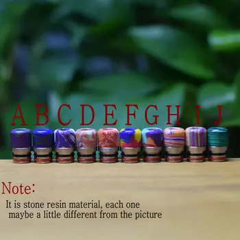 

wholesale price stone resin 510 drip tip mouthpiece fit kayfun lite 2019 taifun ego tank atomizer mtl