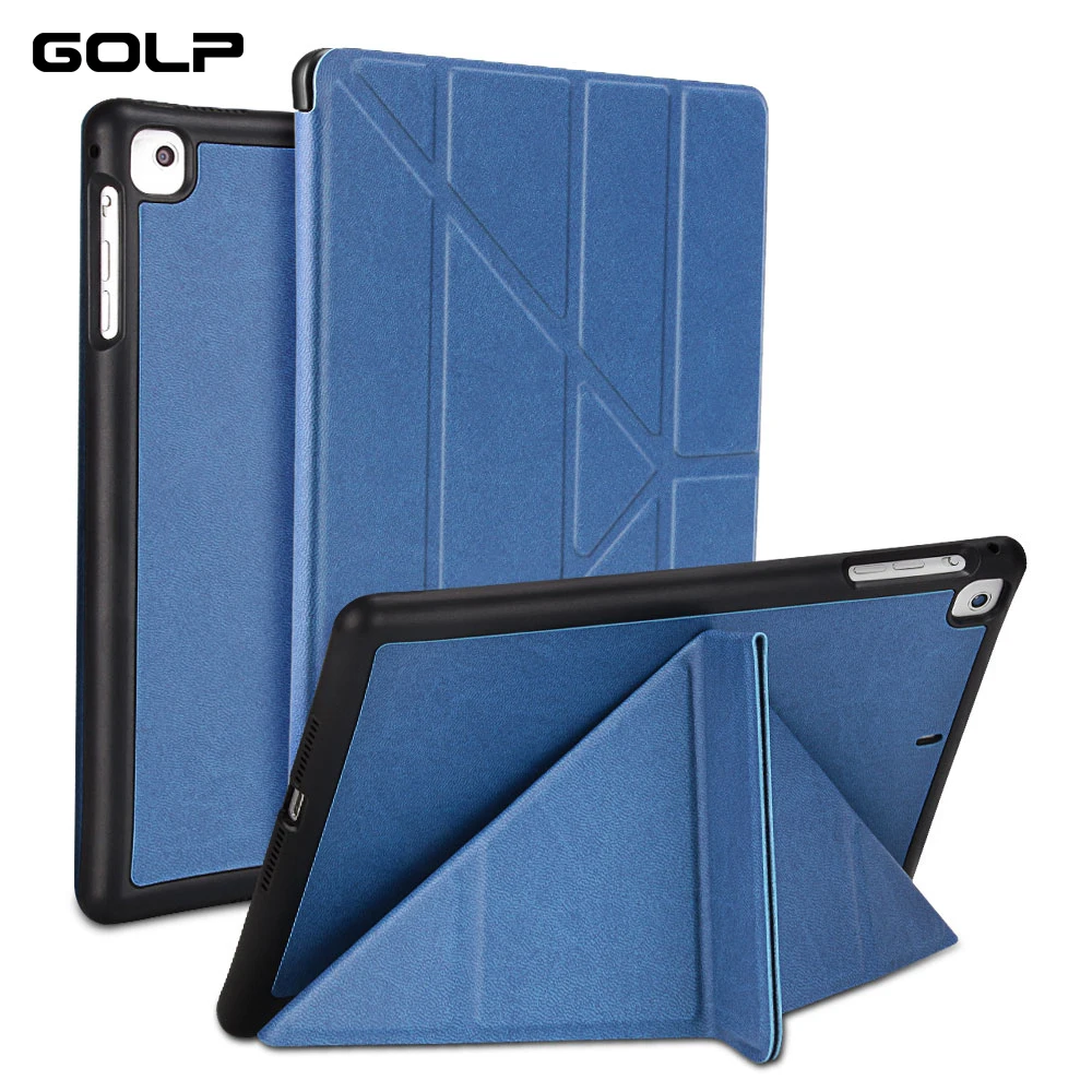 

For ipad pro 9.7 Case, GOLP Full Protection Smart Stand cover PU Leather for iPad pro 9.7 inch 2016 case with Pencil Holder