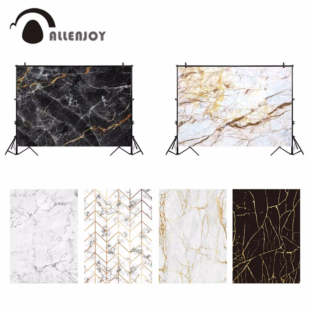 

Allenjoy luxurious marble photography backdrop baby small size various blank marble decor background photo studio photocall