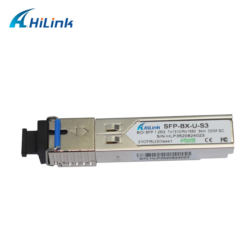 1G 1000 основание одиночное волокно LC/SC BiDi 1,25G Tx1310nm/Rx1550nm 3 км WDM SFP с DDM/DOM функцией