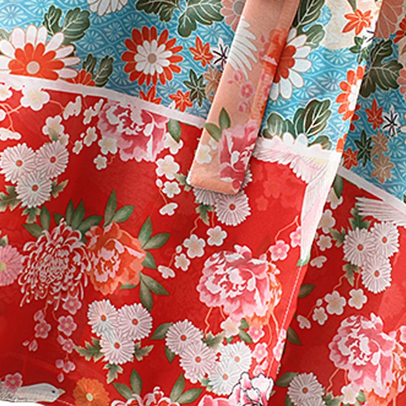 2019 New Women Chiffon Kimono Cardigan Floral Printed Long Sleeve Belt Casual Loose Long Outerwear Cover Up Beachwear Plus Size