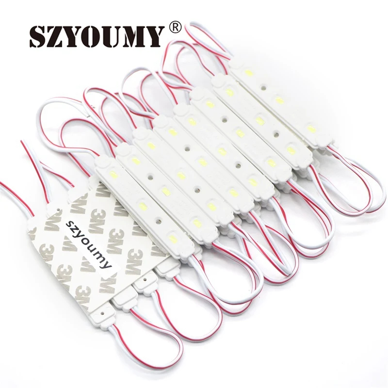 

SZYOUMY Waterproof IP65 SMD 5730 Injection Led Blue Module DC12V 1.2W Brightness 2 Years Warranty Channel Letters Free Ship