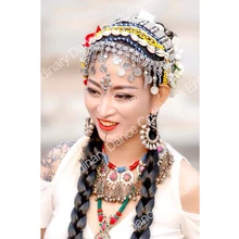Аксессуары для танцев ручной работы в этническом стиле, головные уборы, ювелирные изделия для взрослых женщин, Традиционные ювелирные изделия для танцев ATS01106