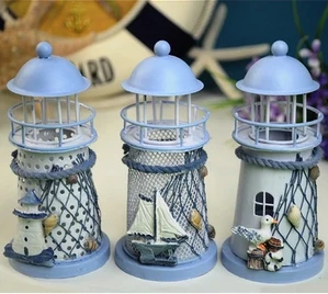 

Mediterranean-style wrought iron candelabra style lighthouse