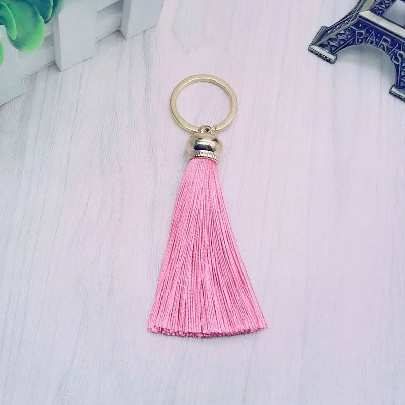 New fashion Tassel Key Chain women Cute Tassel KeyChain bag accessory