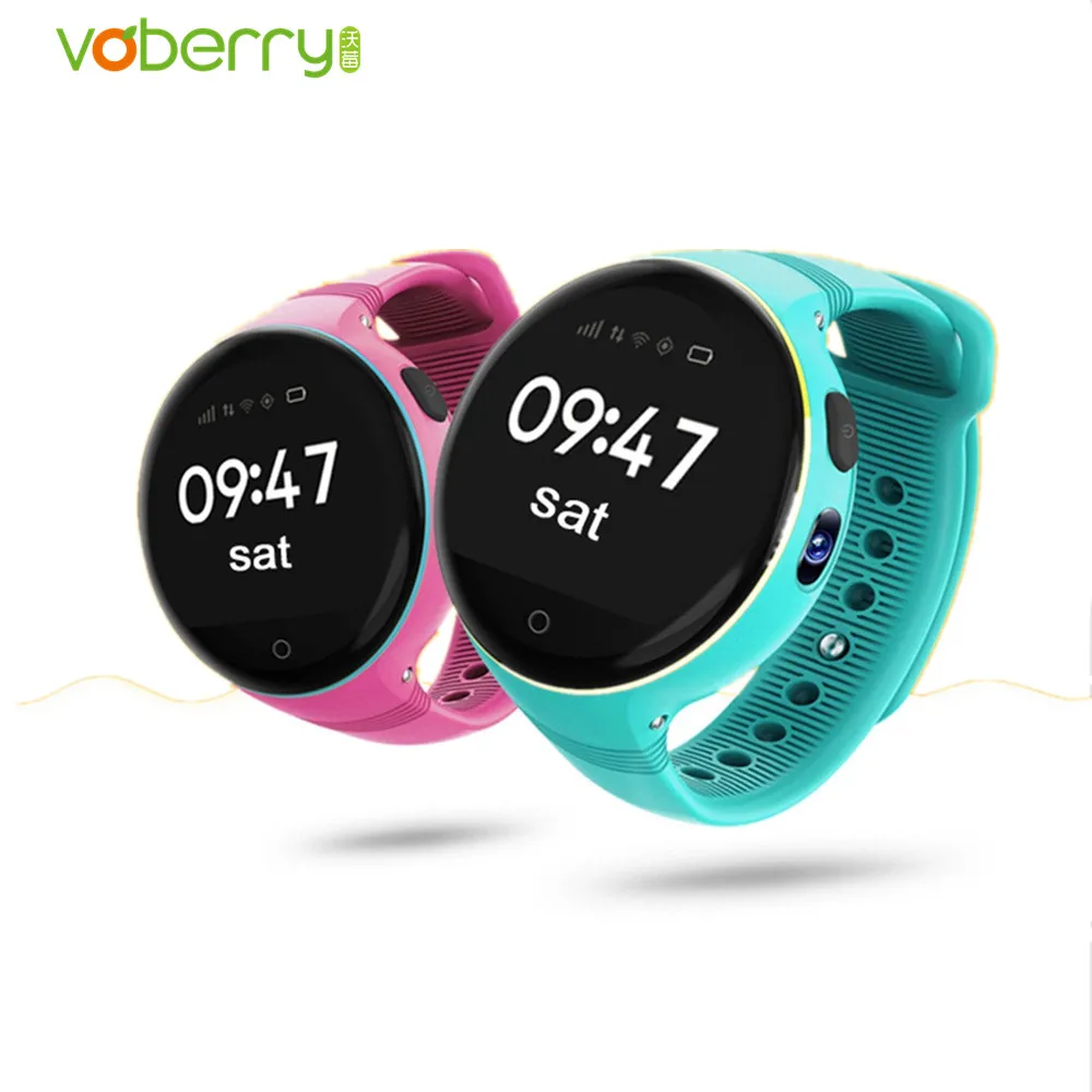 

VOBERRY S668 Children Smart Watch Waterproof Round Screen SIM card GPS SOS Smartwatch Remote Viewfinder Watches for Kids