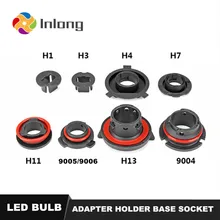 Вдлительную 2 шт. H7 светодиодный фар основание держателя переходника для Светодиодный H1 H4 H11 H8 H9 H13 9004 9005 9006 9007 880 фары розетки светодиодный лампы