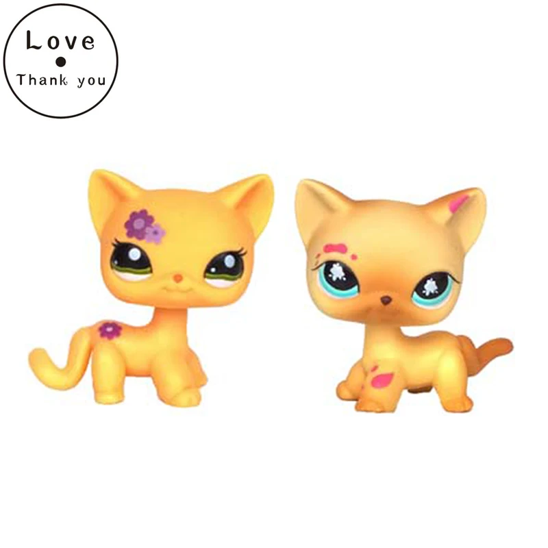 

pet shop lps toys Short Hair Cat #1962 Blue Eyes Kitty #816 Old style Animal Collections Without Magnet