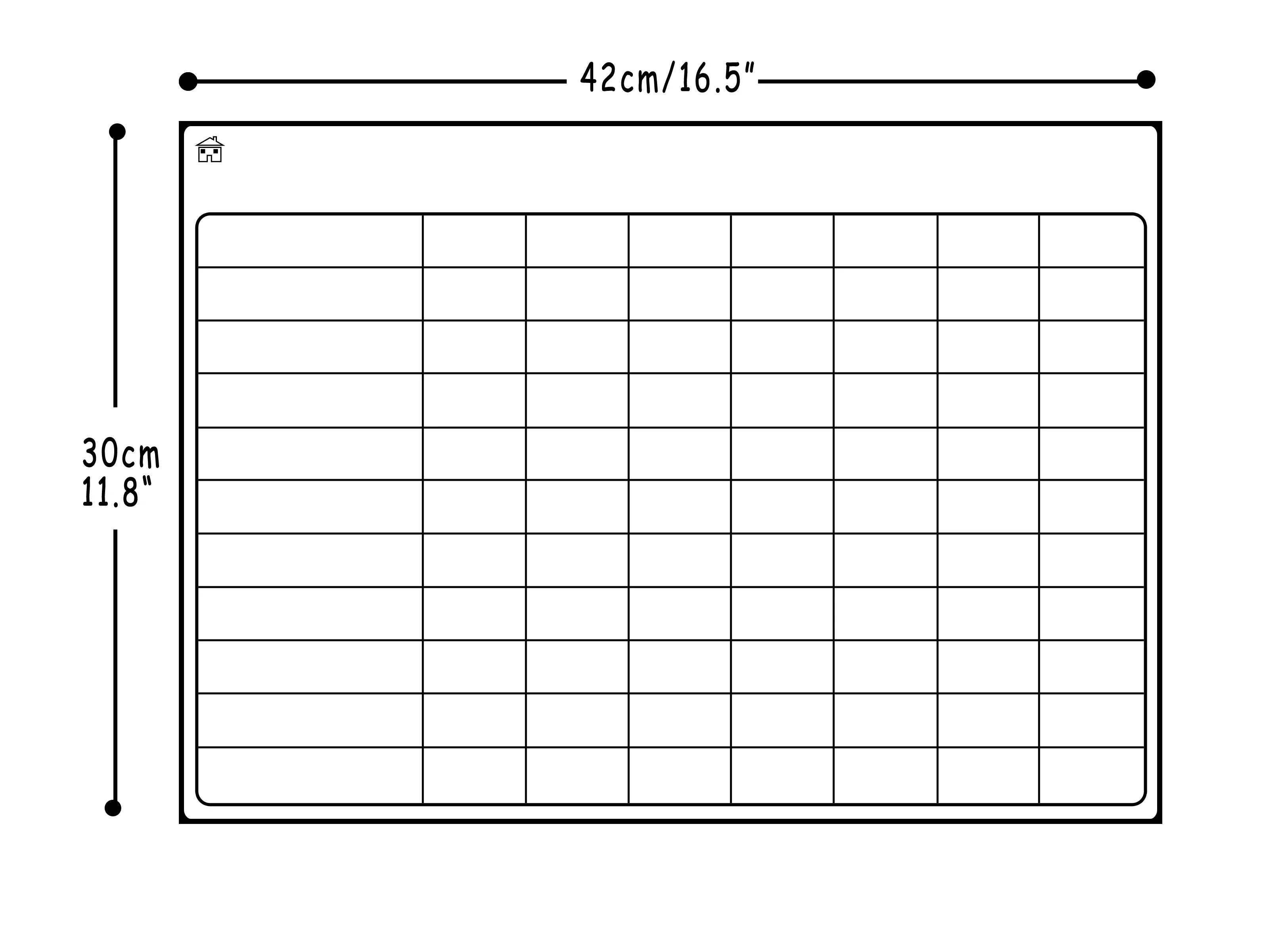 Магнитная сухая стереть доска-календарь для холодильника A3 16,5 ''x 11,8'' еженедельно магнитная доска Планерная доска с бесплатным 8 ручка