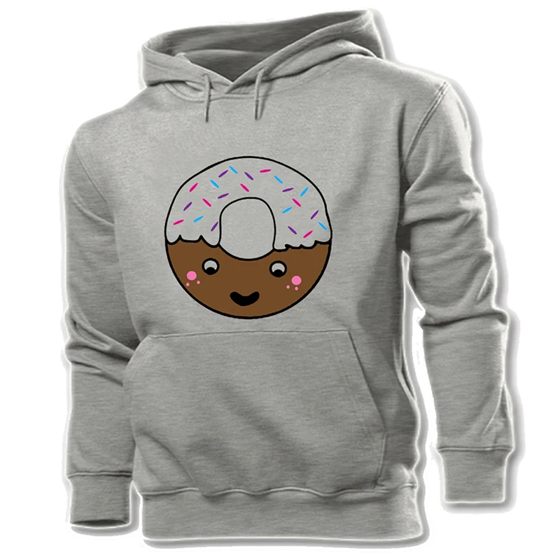 Авокадо с буквенным принтом, с изображением "Олень" пончик не волнуйся, будь счастлив кролика Багз Банни белая Для женщин узор свитер с капюшоном пуловер с капюшоном - Цвет: ibWM1181G