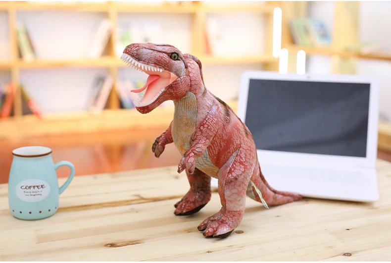 Реалистичный динозавр плюшевые игрушки хобби, тираннозавр мягкие игрушки куклы для детей мальчиков подарок, Детские классические модели образования