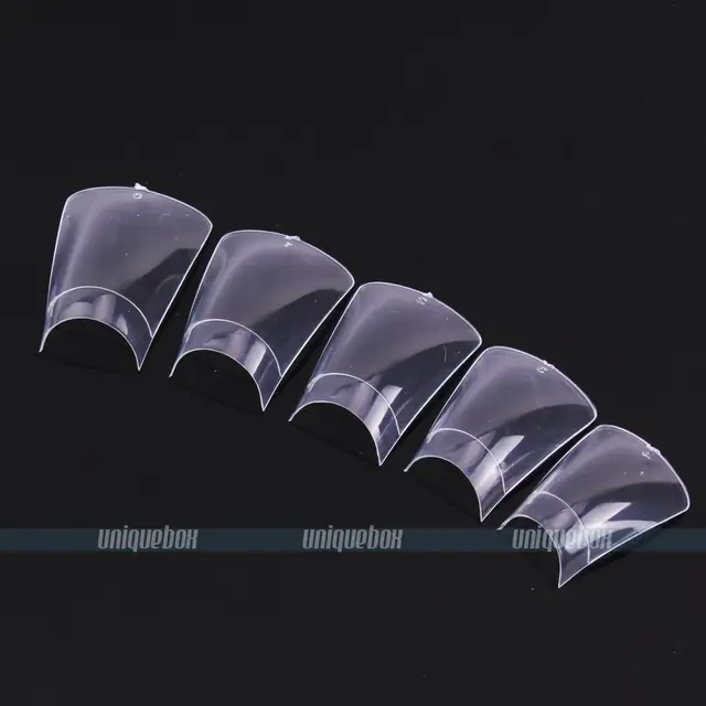 500pcs Nail Tips Clear French False Nails Duckbill Shape Art 500pcs Nail Tips Clear French False Nails Duckbill Shape Art Pedicure Uv Gel