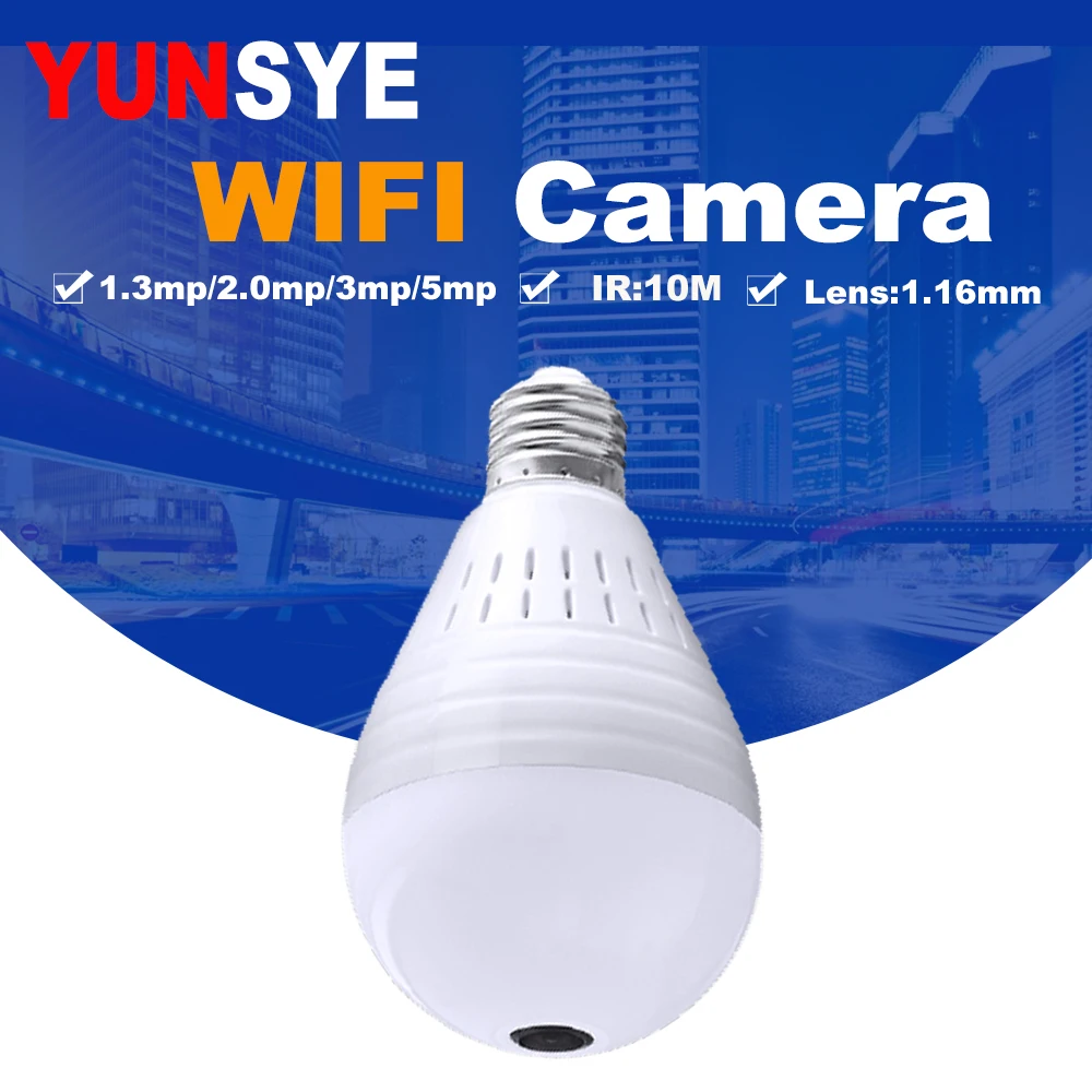 

camera bulb LED Light 960P Wireless Panoramic Home Security WiFi CCTV Fisheye Bulb Lamp IP Camera videocamera wifi Security cam