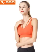 Женский спортивный бюстгальтер пуш-ап, ударопрочный, дышащий, для йоги, фитнеса, бега, Нейлоновый, без косточек, два плеча, спортивный бюстгальтер, нижнее белье 1826