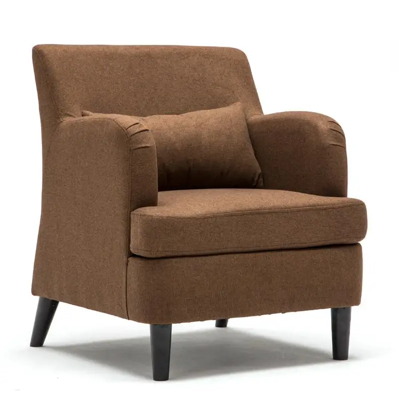 Современный минималистичный небольшой диван для гостиной, двойной Трехместный тканевый диван для спальни, для отдыха, скандинавский одноместный диван, компьютерное кресло - Цвет: style 8