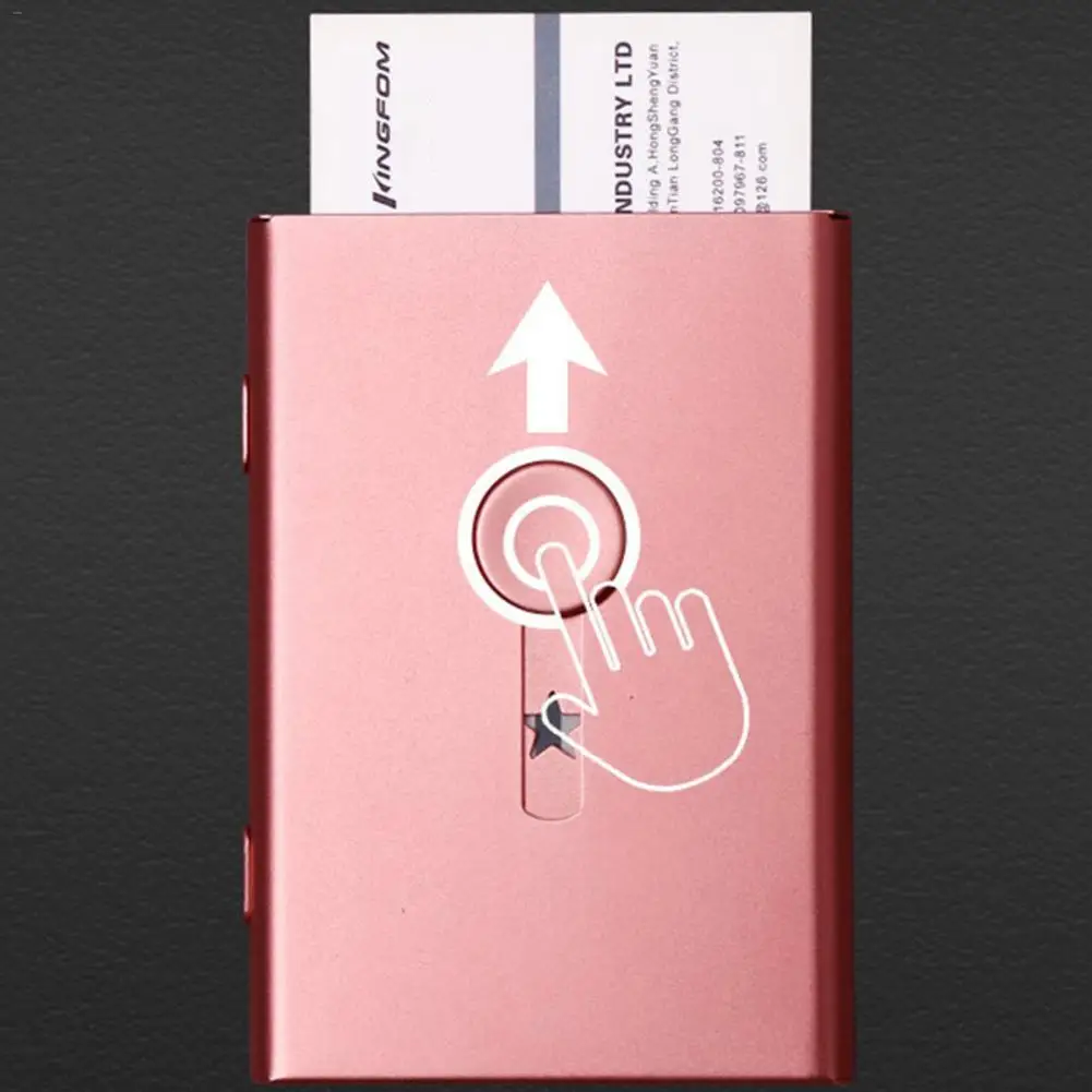 Держатель для визиток ручной футляр для карт банк членская карта пакет Металл ультра тонкий бизнес Упаковка карт Органайзер