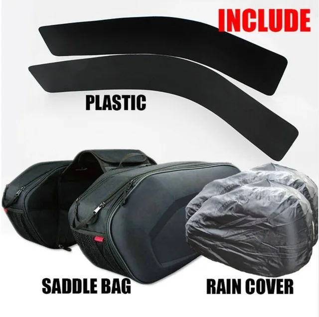 

New SA212 Motorcycle Waterproof Racing Race Moto Helmet Travel Bags Suitcase Saddlebags + One Pair of Raincoat and Plastics 33