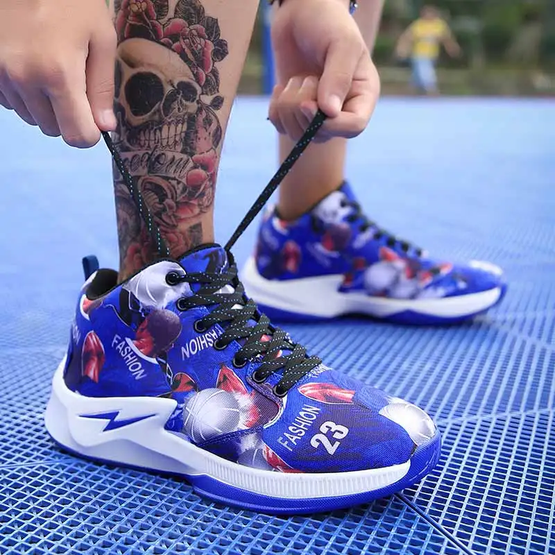 Original Sneakers Basketball Men Women Sport Game Shoes Green Blue Basketball Shoes for Couples Quality Unisex Shoes Basketball