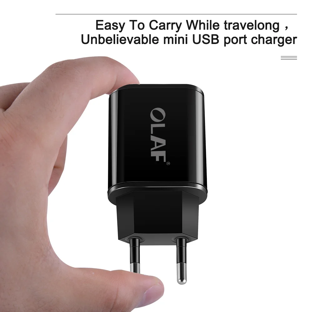 Олаф 5 в 2 а ЕС вилка USB быстрое зарядное устройство для samsung Xiaomi Универсальный мобильный телефон стены Путешествия адаптер питания для iPhone 6 7 8 плюс