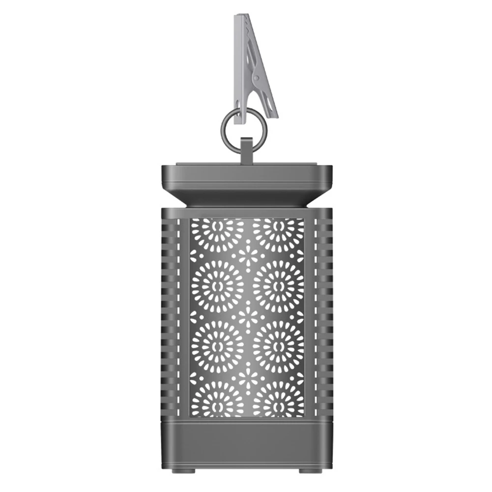 

Outdoor Waterproof Lantern Hanging Porch Lawn Lamp Nightlight Patio Garden Decorative Led Flicking Flame Pool Solar Powered Path