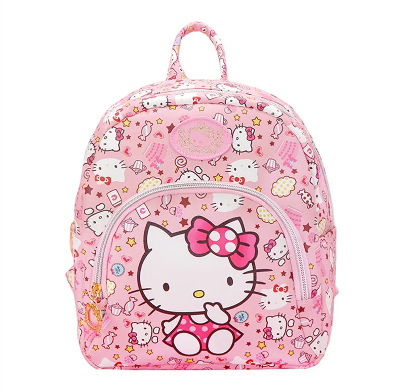 Cute Hello Kitty Bag PU Leather Small Backpack Kindergarten Preschool