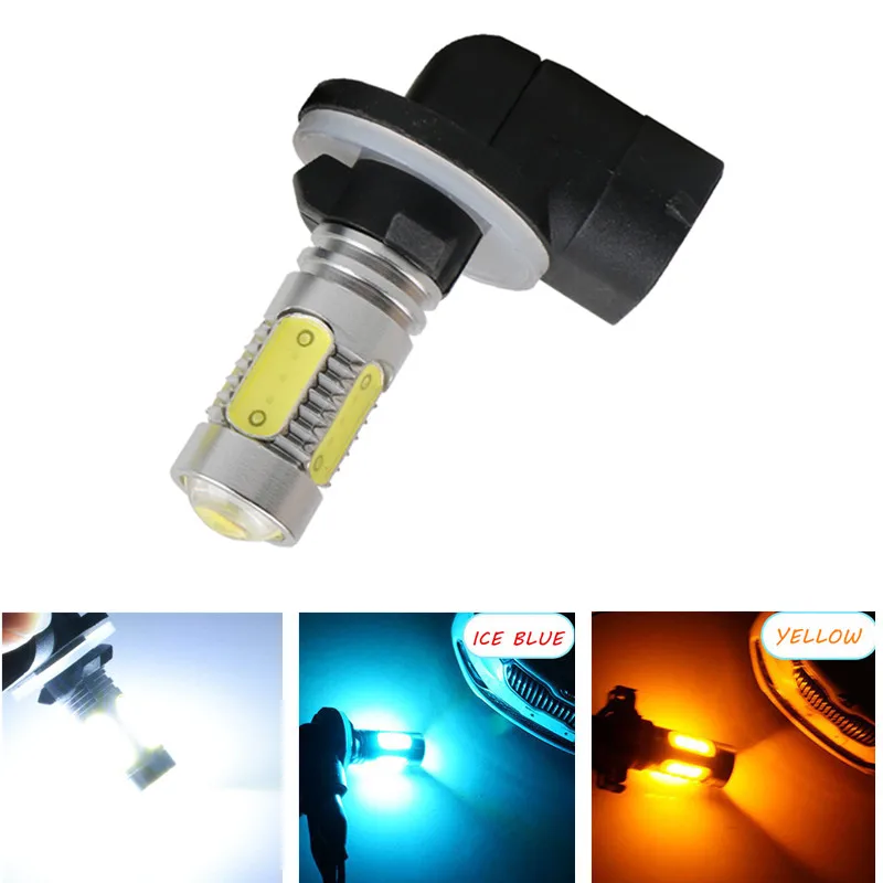 1PC-H27-881-7-5W-Lens-Buid-In-Chip-White-Car-LED-Front-Fog-Lamp-Bulb
