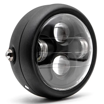 

10W Motorcycle LED Headlight Projector Head Lamp Hi/Lo Beam Bobber Chopper