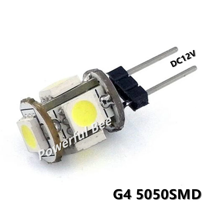 2 x G4 5050SMD светодиодный холодный белый теплый DC12V автомобильный лодочный купольный