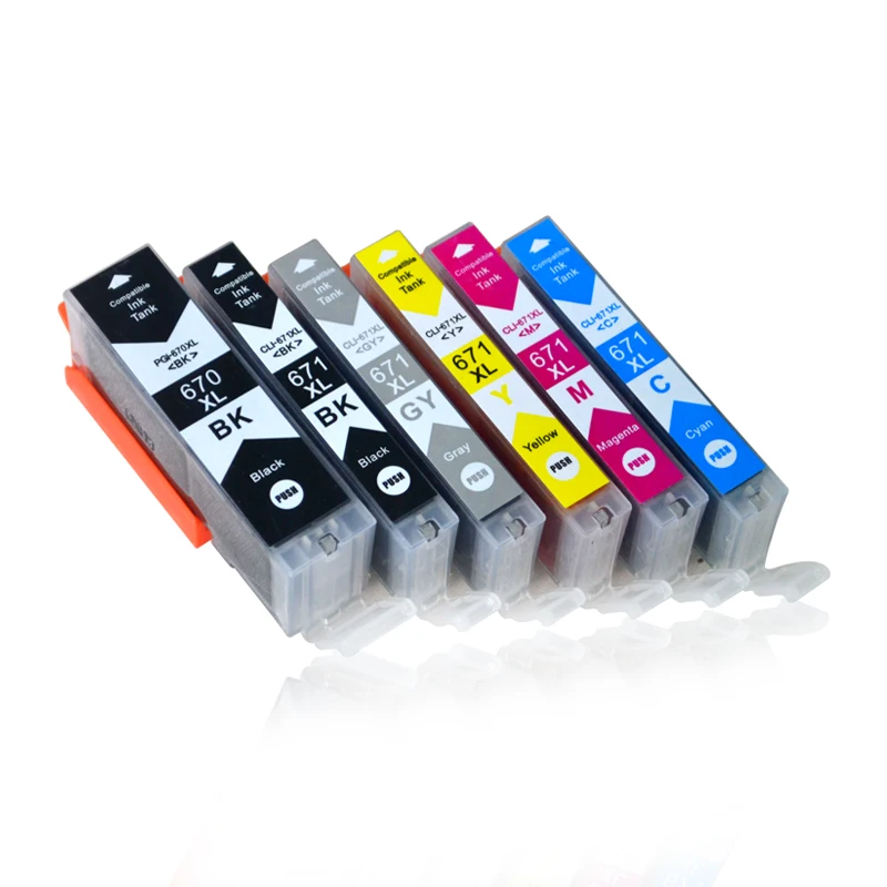 6 шт. картриджи для струйного принтера canon PIXMA MG5766|ink cartridge|ink cartridge for canoncompatible ink |