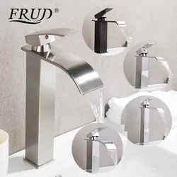 FRUD водопроводный кран для ванной комнаты кран для раковины на бортике смеситель для горячей и холодной воды хромированный смеситель для