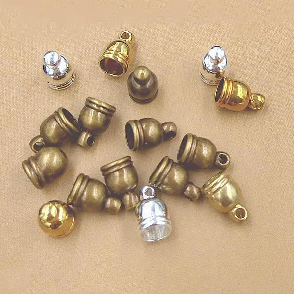 Buy Fitting 8mm Round Leather Cord Brass Bell Buckle