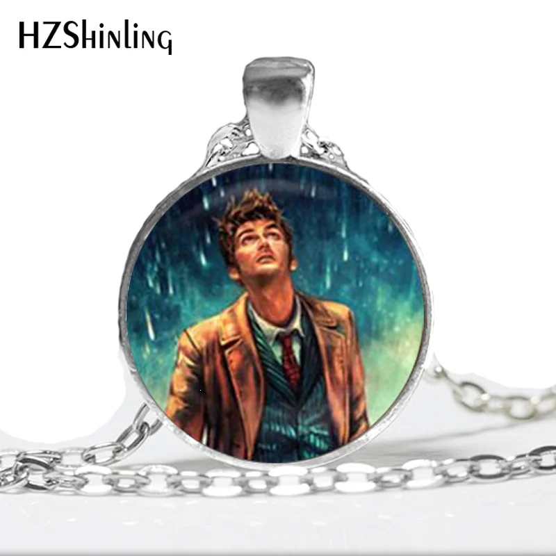 

HZ--A471 New Glass Necklace Doctor Who Pendant Glass Doctor Who Jewelry Glass Photo Cabochon Necklace HZ1