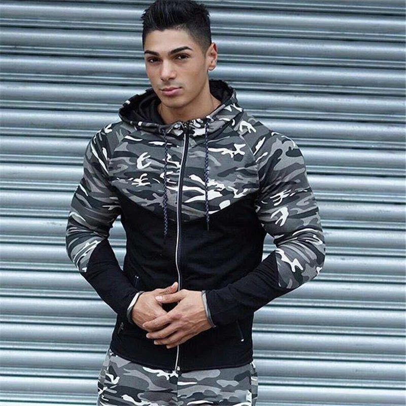 Casual Hip hop Hoodies jacket men-8