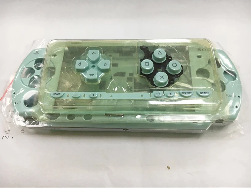 Светильник Blue/Gree полный чехол для psp 2000 psp 2000 Корпус Замена консоль чехол части с палкой LR маленькие детали