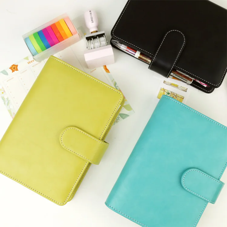 Harphia Macaroon planner Elegant Vintage A5 A6 Refillable Spiral Loose