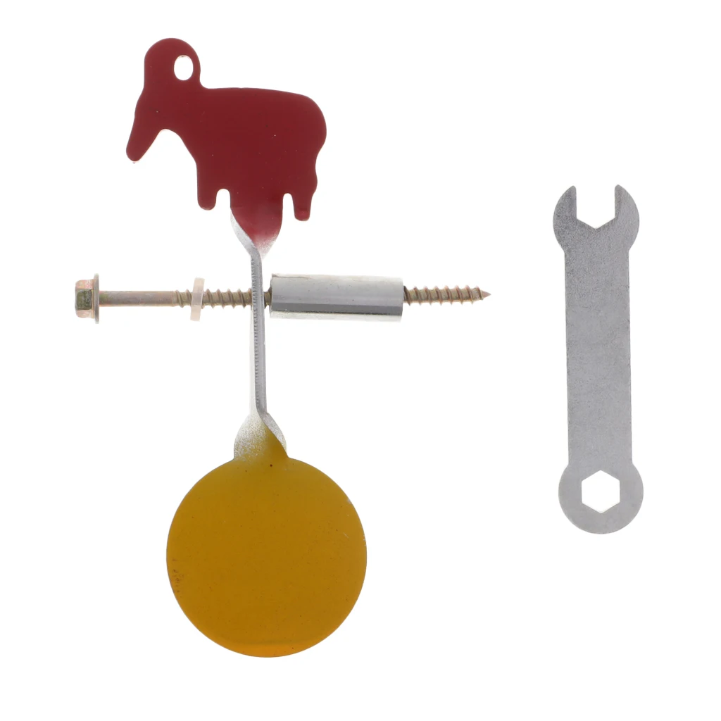 Tree Tied Binding Spinner Target Screwed-type Plinking Target Shooting Target 3.5mm - Pigeon/Goat Shape