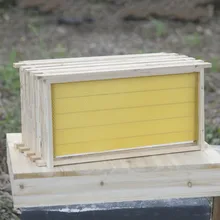 Honeybee Nest основа готовая обрамленная гнездо Bee Foundation пчелиный воск сосновая коробка с пчелами инструмент пчеловода 10 шт