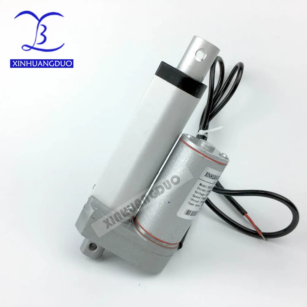 Electric Linear Actuator 12V 25mm 50mm 75mm 100mm 900N /198LBS micro high  speed linear actuator for TV ,door window xinhuangduo