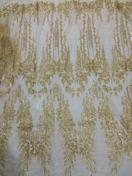 

glued litter print african mesh tulle lace SH-469 for wedding evening dress/party