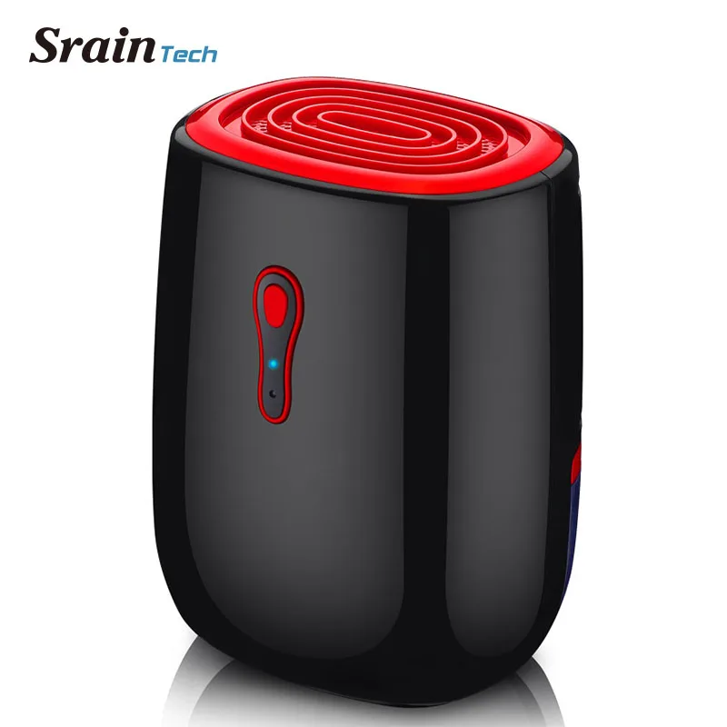 

Sraintech Portable Mini Dehumidifier Super Quiet 500ml Water Tank 25W Moisture Absorber Air Dryer for Wardrobe Bathroom Office