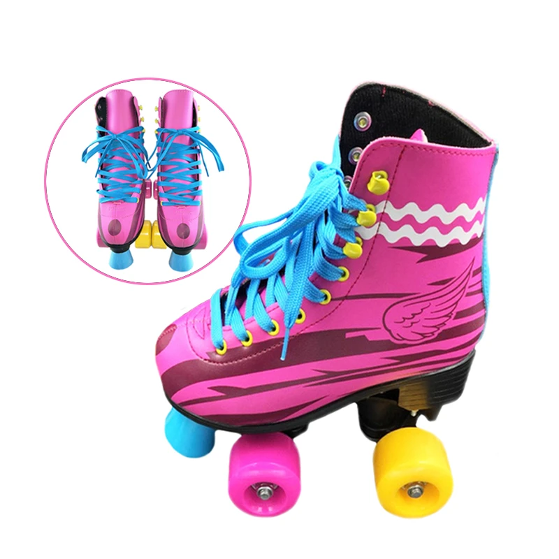 BSTFAMLY pattini a rotelle a doppia fila per bambini pattini a rotelle a  due linee pattini Unisex per bambini ruote in PU rosse scarpe da Skate  IB21|roller skates|figure roller skatingroller patins -