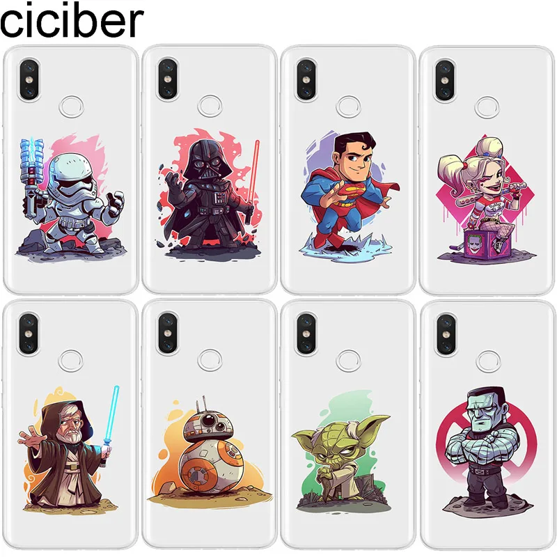 

ciciber Star Wars for Xiaomi MI 9 8 A2 A1 6 5 X C S Plus Lite SE Soft TPU Phone Cases for MIX MAX 3 2 1 S Pro PocoPhone F1 Coque
