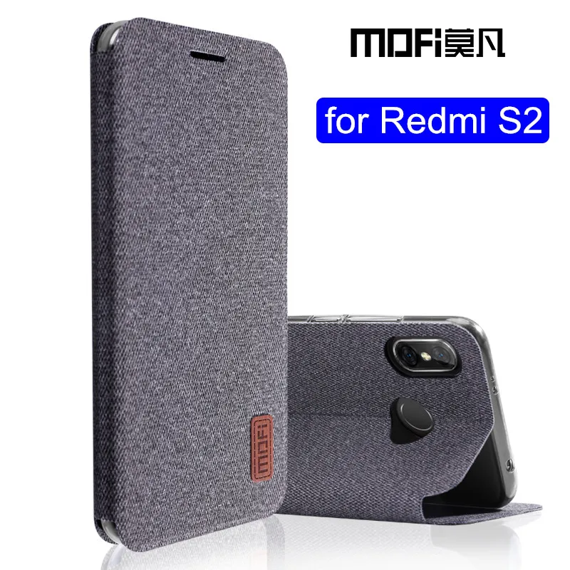 Чехол для Xiaomi Redmi S2 чехол откидной из ткани защитный силиконовый деловой fundas MOFi