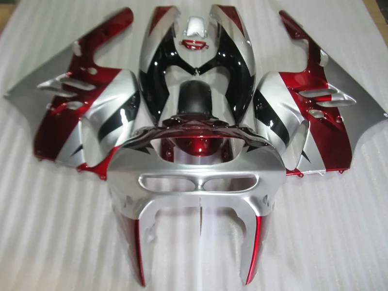 

Motorcycle Fairing kit for KAWASAKI Ninja ZX9R 94 95 96 97 ZX 9R 1994 1995 1996 1997 ABS Red silver Fairings set+7gifts KT01