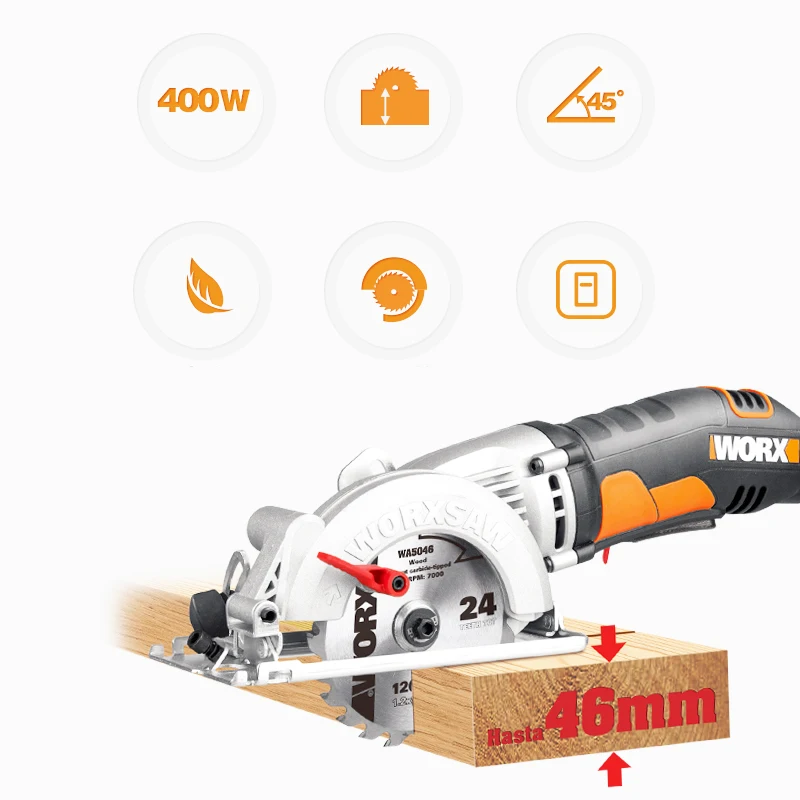 

220V Home Decoration Use DIY WORX Compact Circular Saw Chainsaw Multifunctional Electric Cutting Machine Y