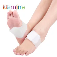 Demine силиконовый гелевый бандаж, поддержка свода стопы для плоскостопия, подушечки для сердца, ортопедический корректирующий ремешок, вставки для подушек, ортопедическая прокладка