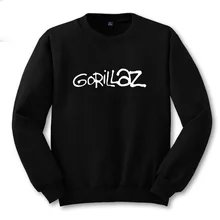 Hahayule осенне-зимняя одежда хип-хоп Музыка Gorillaz логотип Sweashirts толстовка с длинными рукавами Повседневная Хлопковая женская