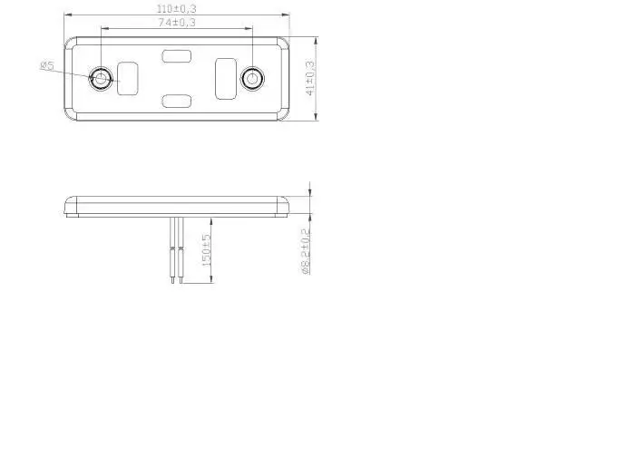 4''reflector side marker
