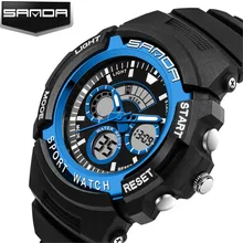SANDA G Relógio Do Esporte LED Digital Relógios de Pulso Masculino Relógio Relogio masculino Militar Do Exército Relógio Do Esporte de Luxo Eletrônico