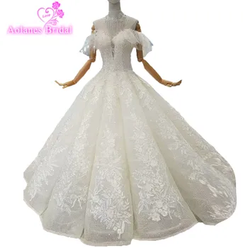 

2018 Luxury Nature White Lace Sleeveless Sweetheart Bridal Gowns Floor-length Backless Vintage Wedding Dresses Vestido De Noiva